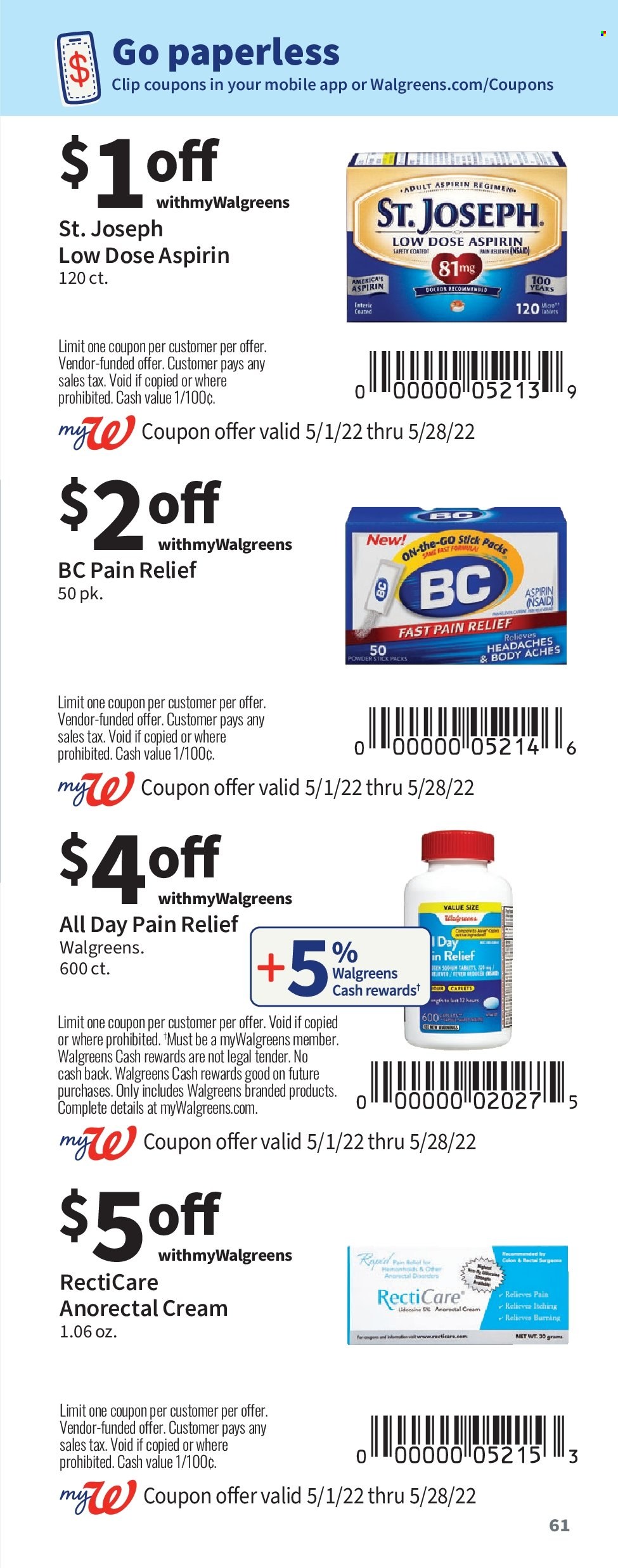 Walgreens ad - 05/01/2022 - 05/28/2022. Page 61