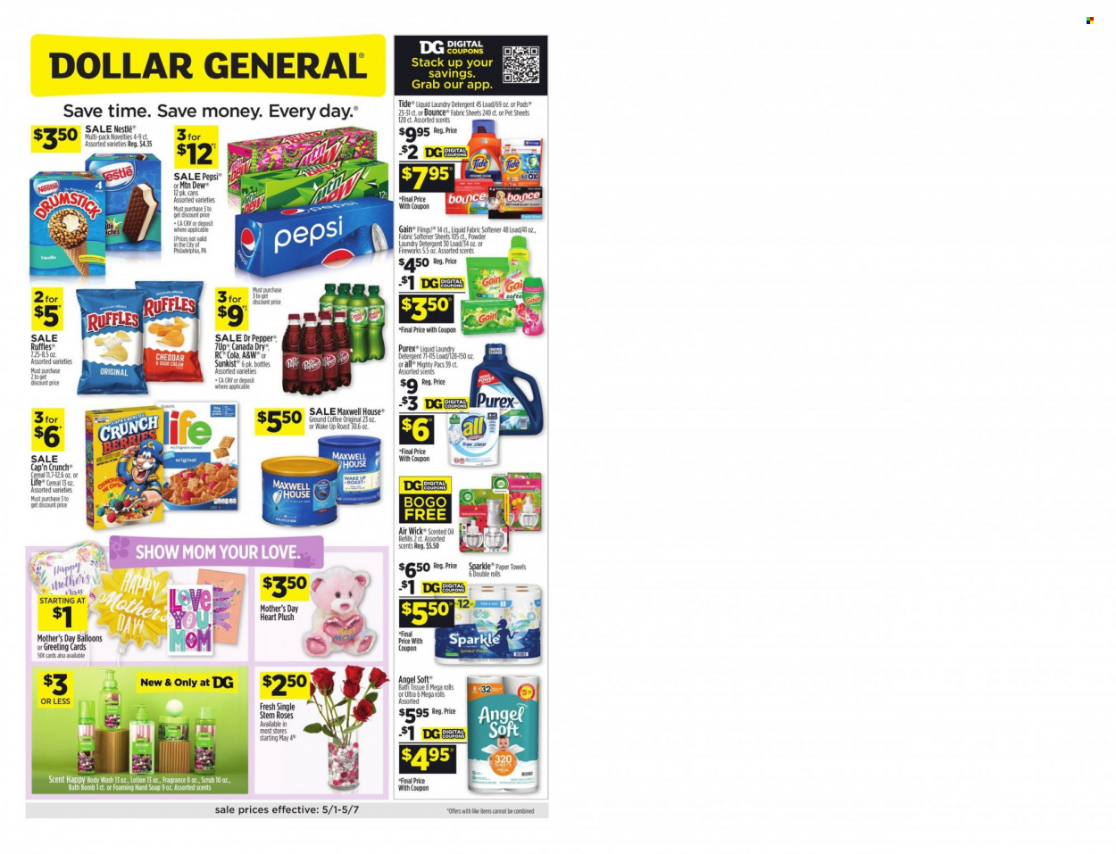 Dollar General ad - 05/01/2022 - 05/07/2022. Page 1