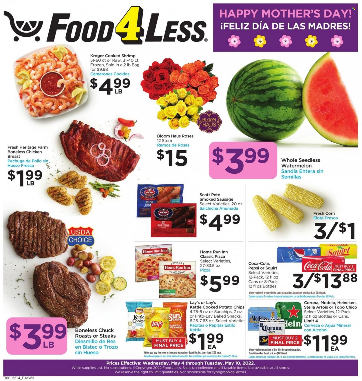 Food 4 Less ad - 05/04/2022 - 05/10/2022. Page 1