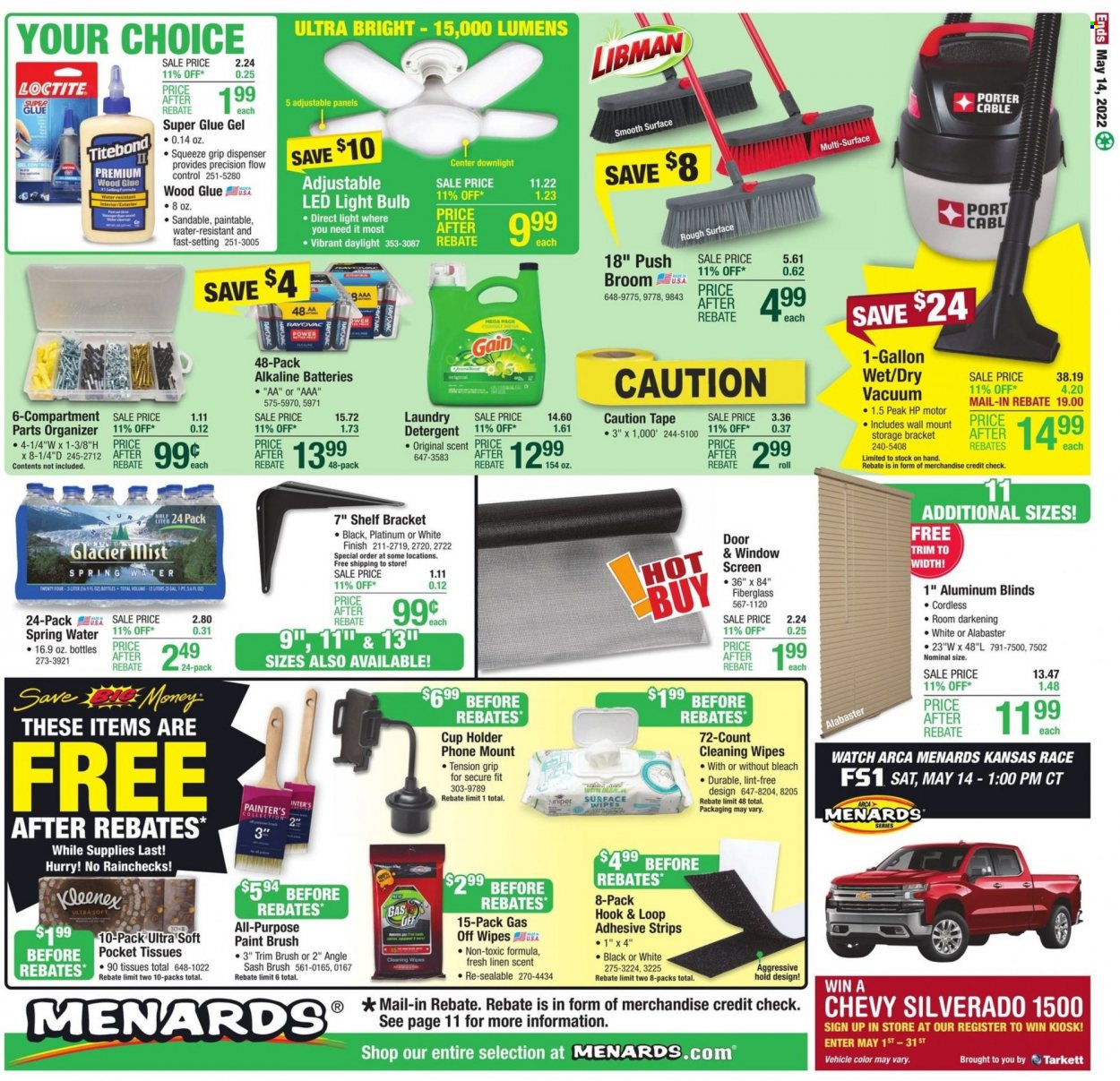 Menards ad - 05/04/2022 - 05/14/2022. Page 15