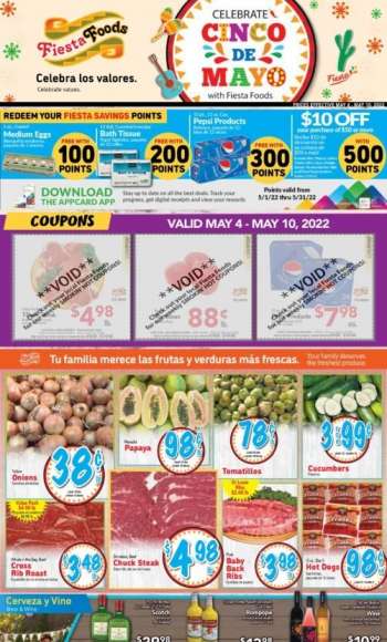Fiesta Foods SuperMarkets Flyer - 05/04/2022 - 05/10/2022.