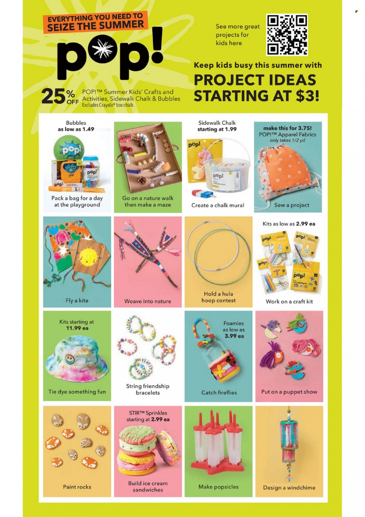 thumbnail - JOANN Flyer - 05/05/2022 - 05/25/2022 - Sales products - bag, crayons, craft supplies, bracelet. Page 4.