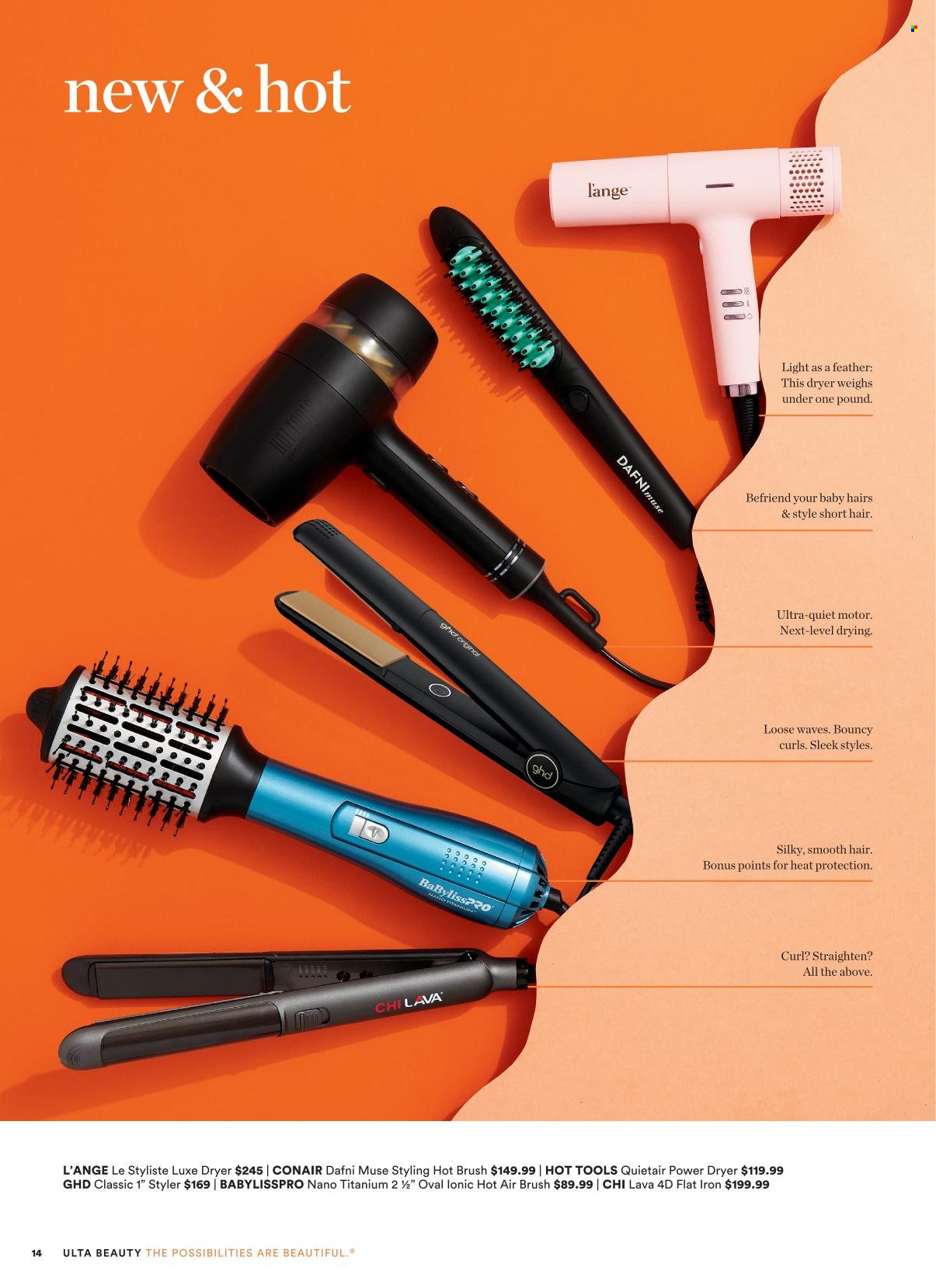thumbnail - Ulta Beauty Flyer - 05/08/2022 - 05/28/2022 - Sales products - Babyliss, heat protection, straightener, brush. Page 14.