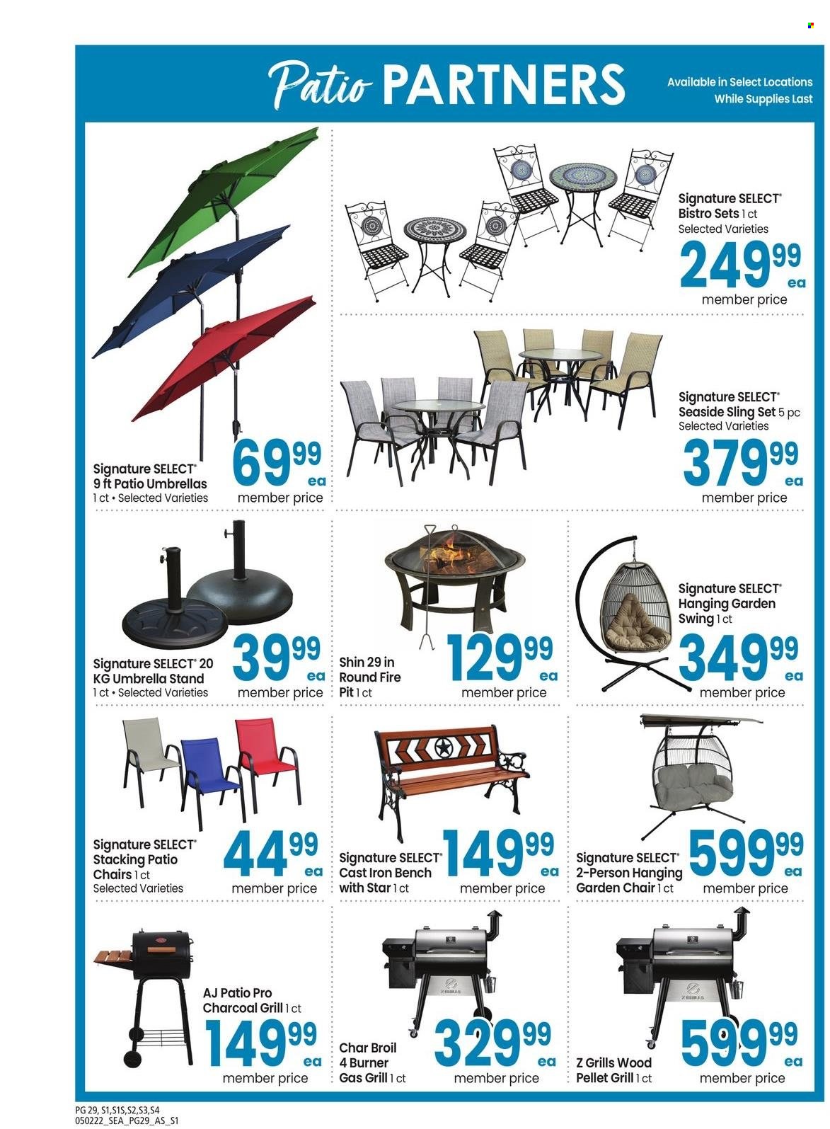 thumbnail - Safeway Flyer - 05/02/2022 - 06/05/2022 - Sales products - gas grill, grill, pellet grill. Page 29.