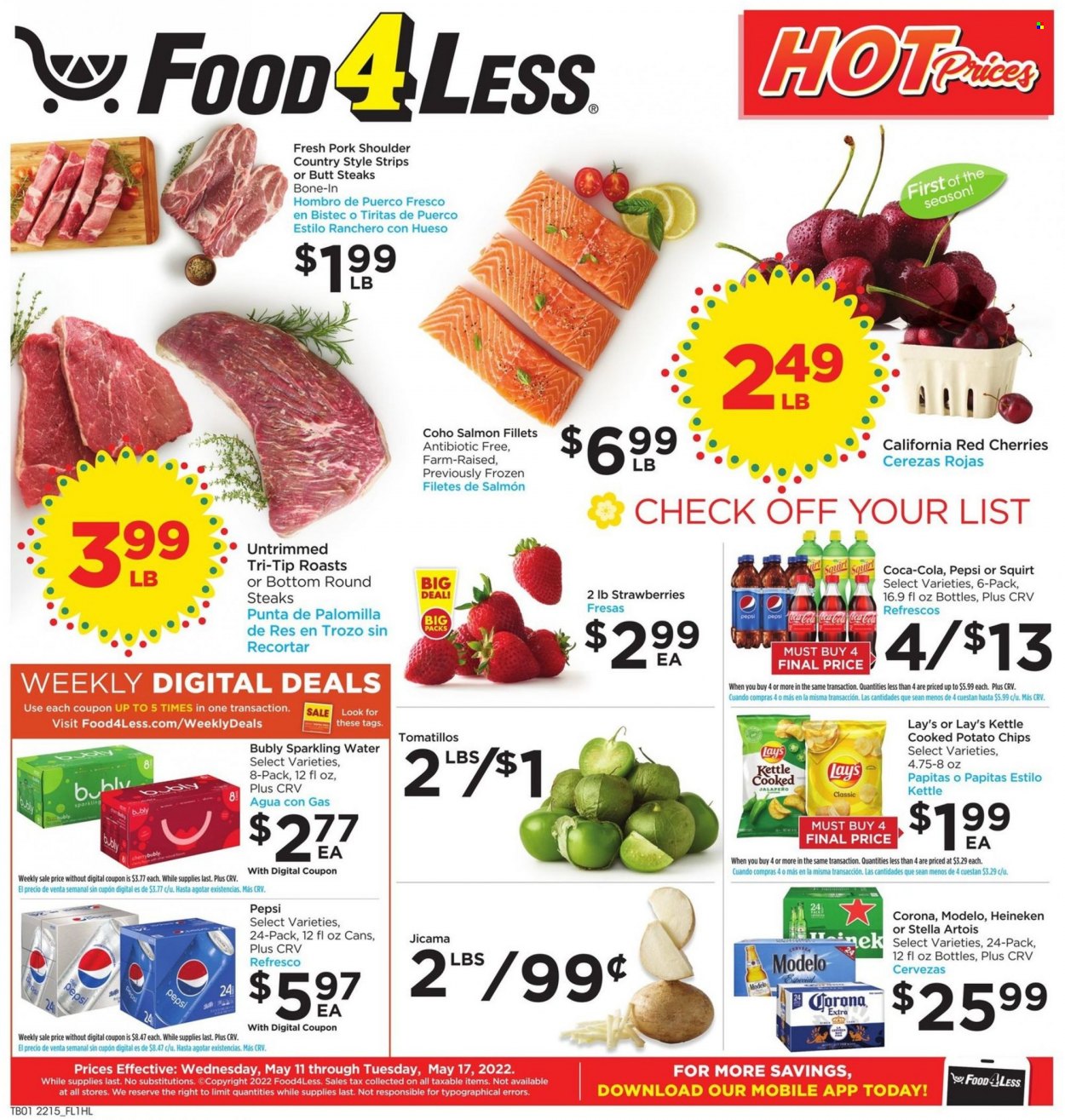 Food 4 Less ad - 05/11/2022 - 05/17/2022. Page 1