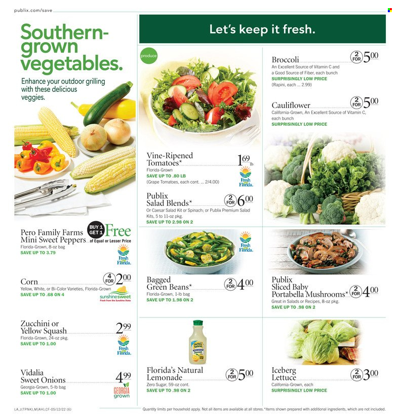 Publix ad - 05/12/2022 - 05/18/2022. Page 6