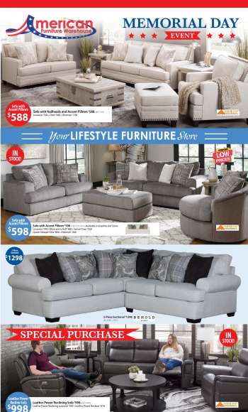 American Furniture Warehouse Flyer - 05/15/2022 - 05/21/2022.