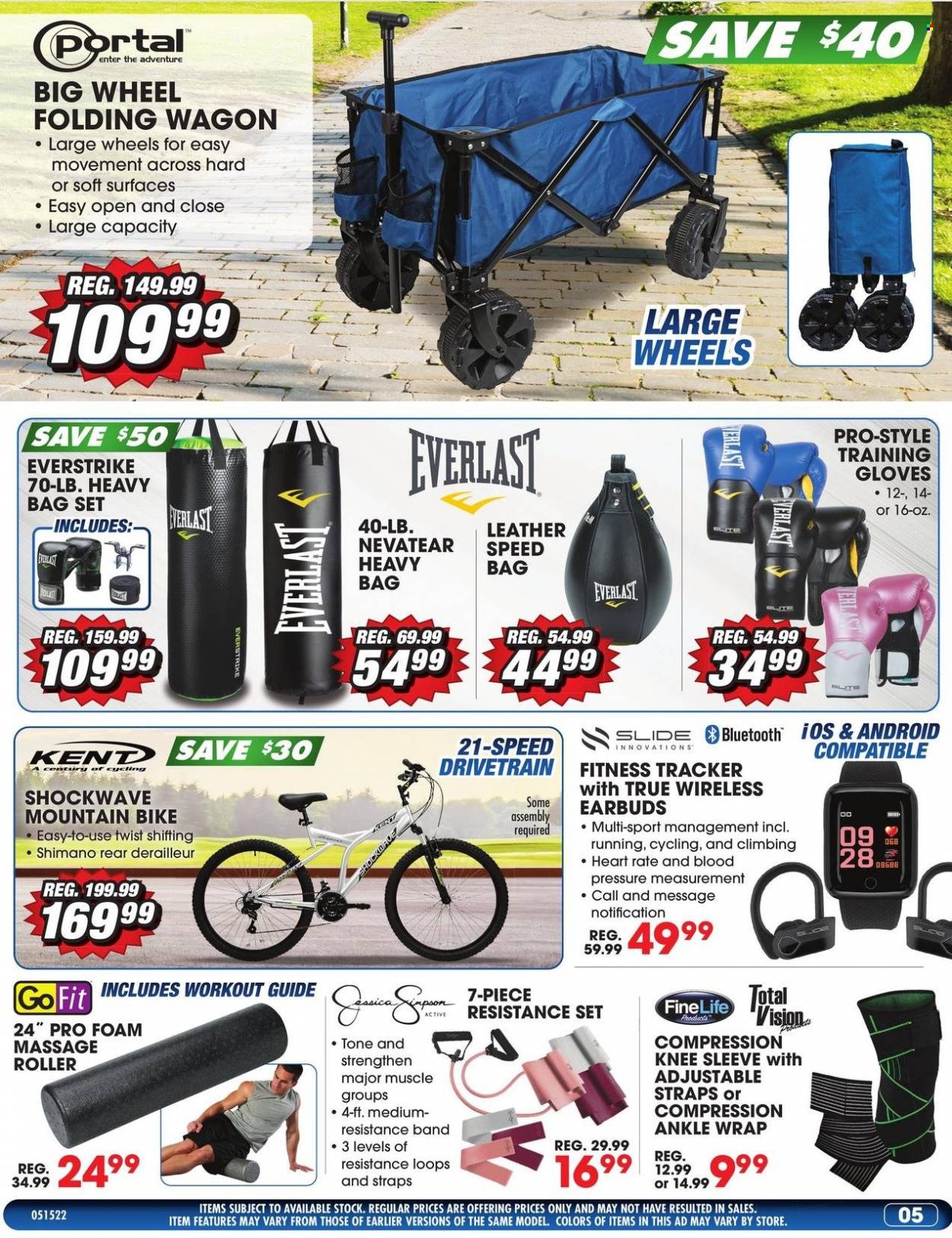 thumbnail - Big 5 Flyer - 05/15/2022 - 05/21/2022 - Sales products - earbuds, Everlast, bag, heavy bag, boxing bag gloves, Shimano, mountain bike. Page 6.