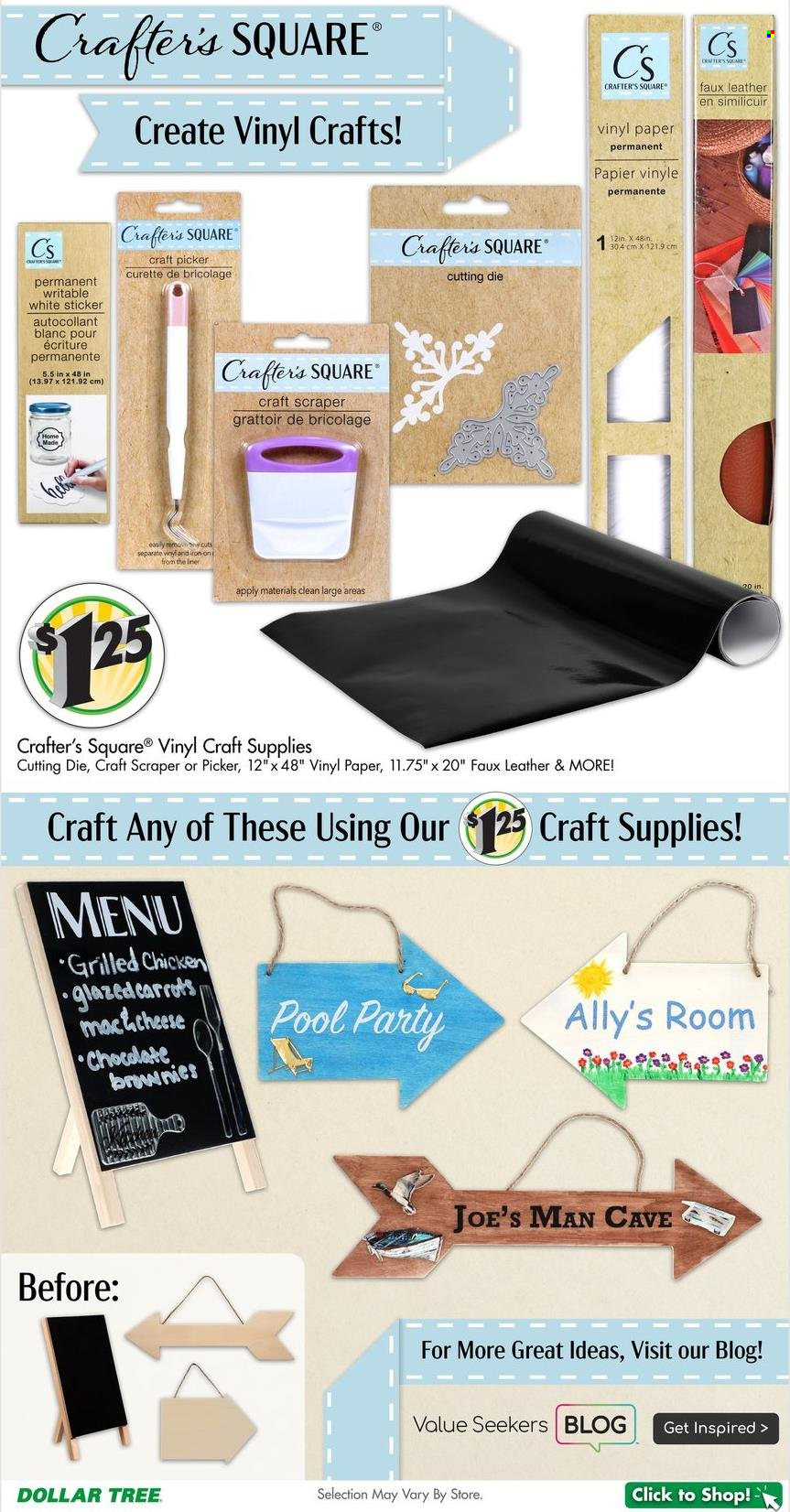 thumbnail - Dollar Tree Flyer - 05/15/2022 - 05/30/2022 - Sales products - carrots, chocolate, sticker, paper, craft supplies, pet bed. Page 8.