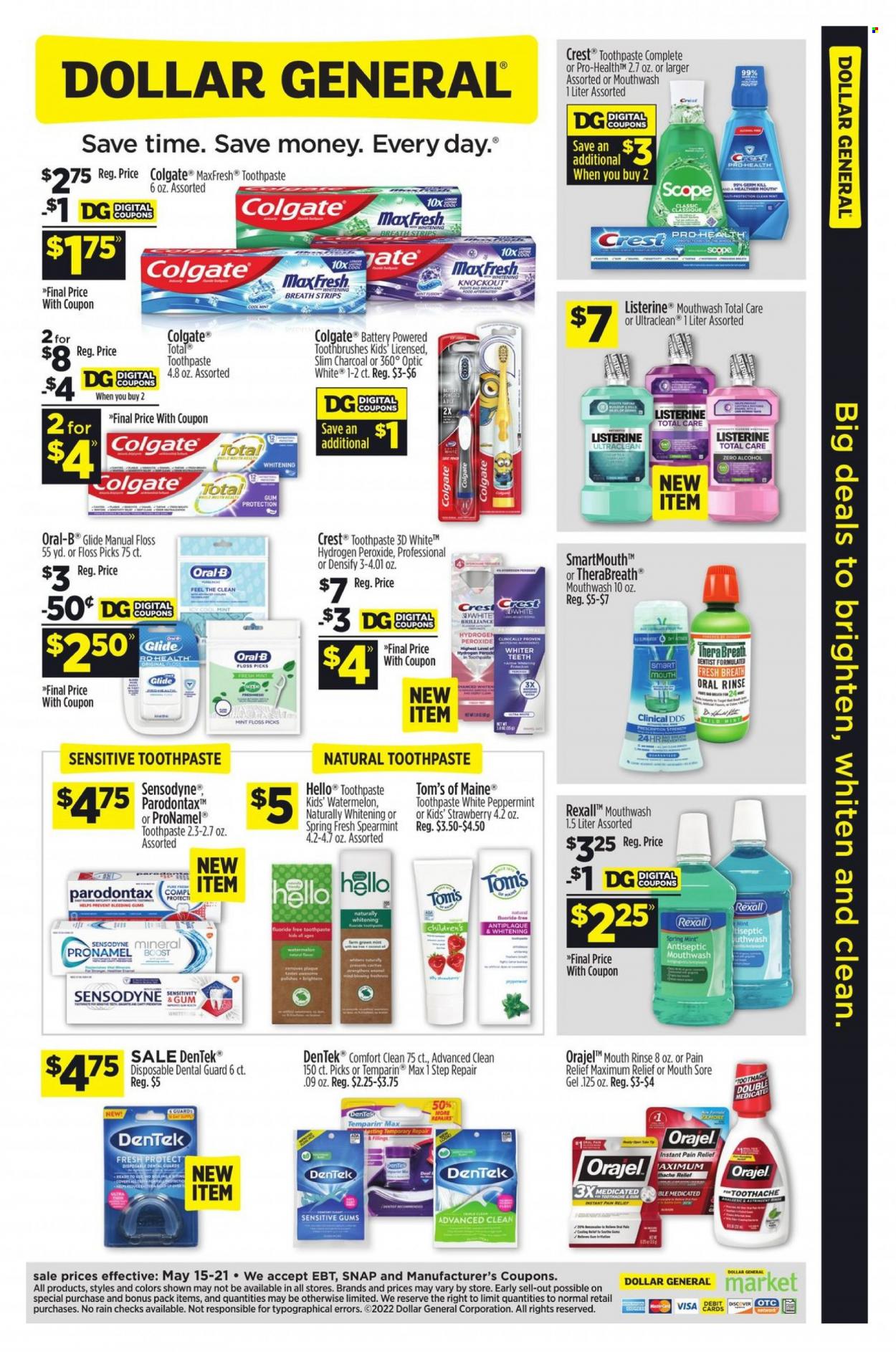 Dollar General ad - 05/15/2022 - 05/21/2022. Page 1
