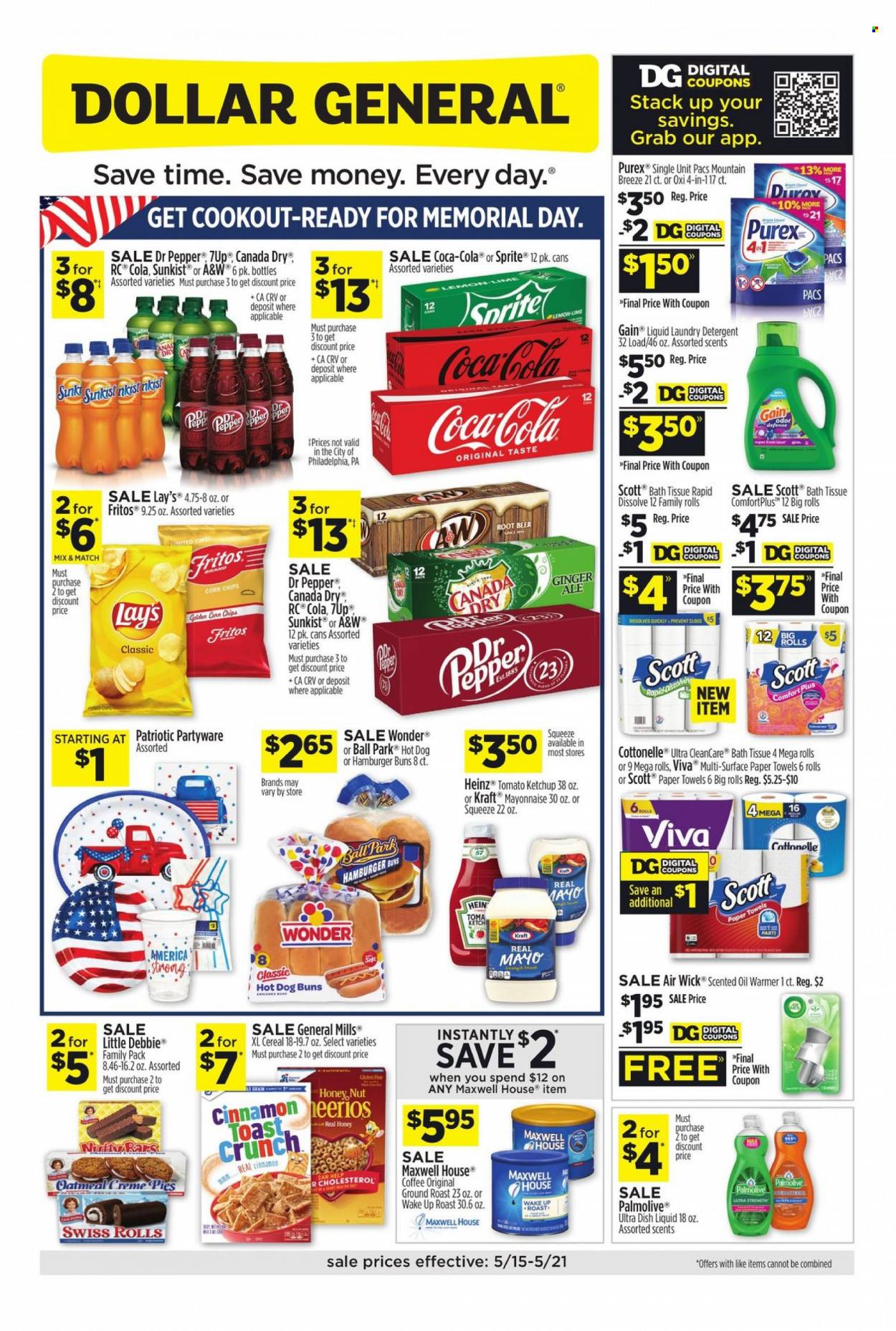 Dollar General ad - 05/15/2022 - 05/21/2022. Page 1