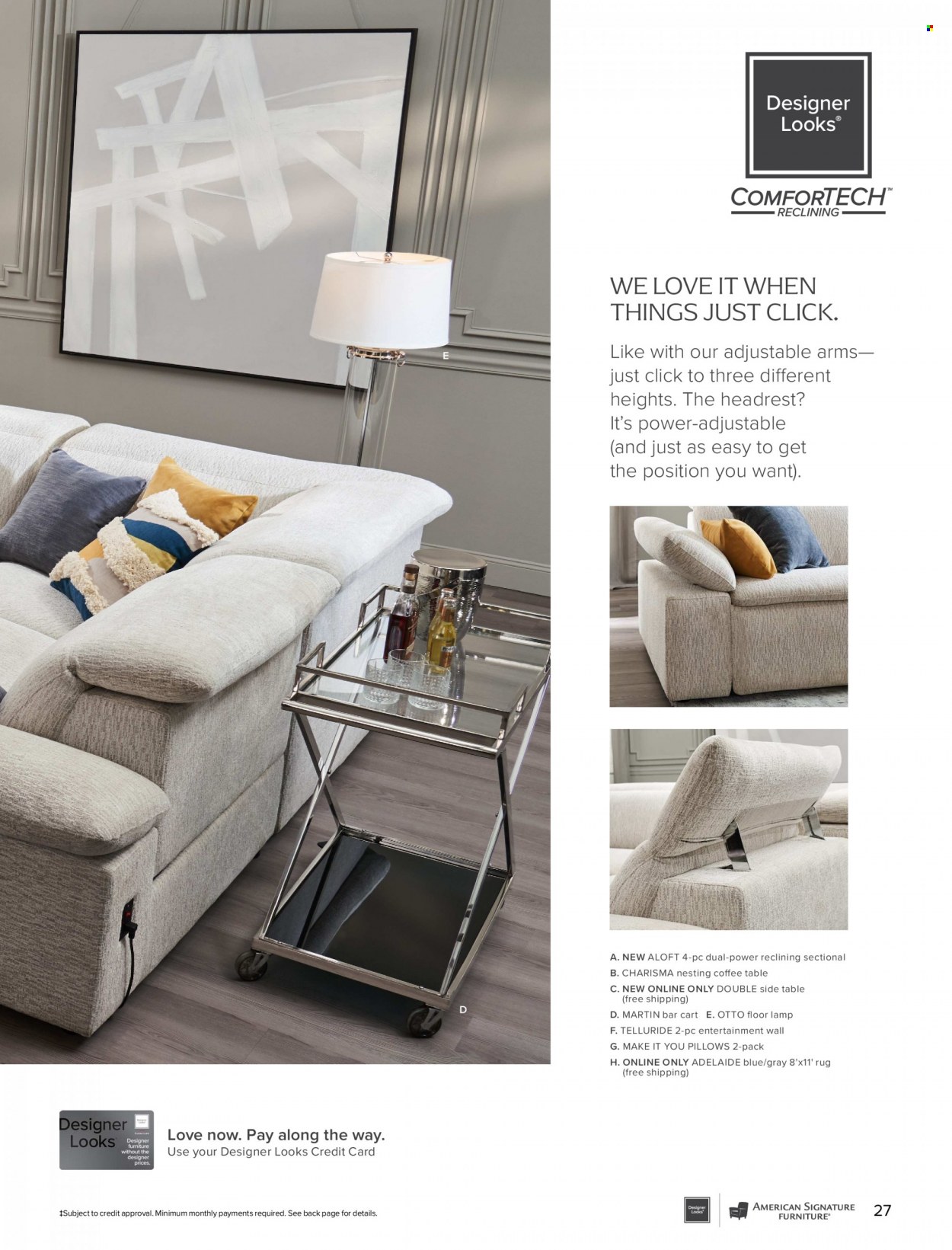 thumbnail - Value City Furniture Flyer - Sales products - table, sidetable. Page 27.