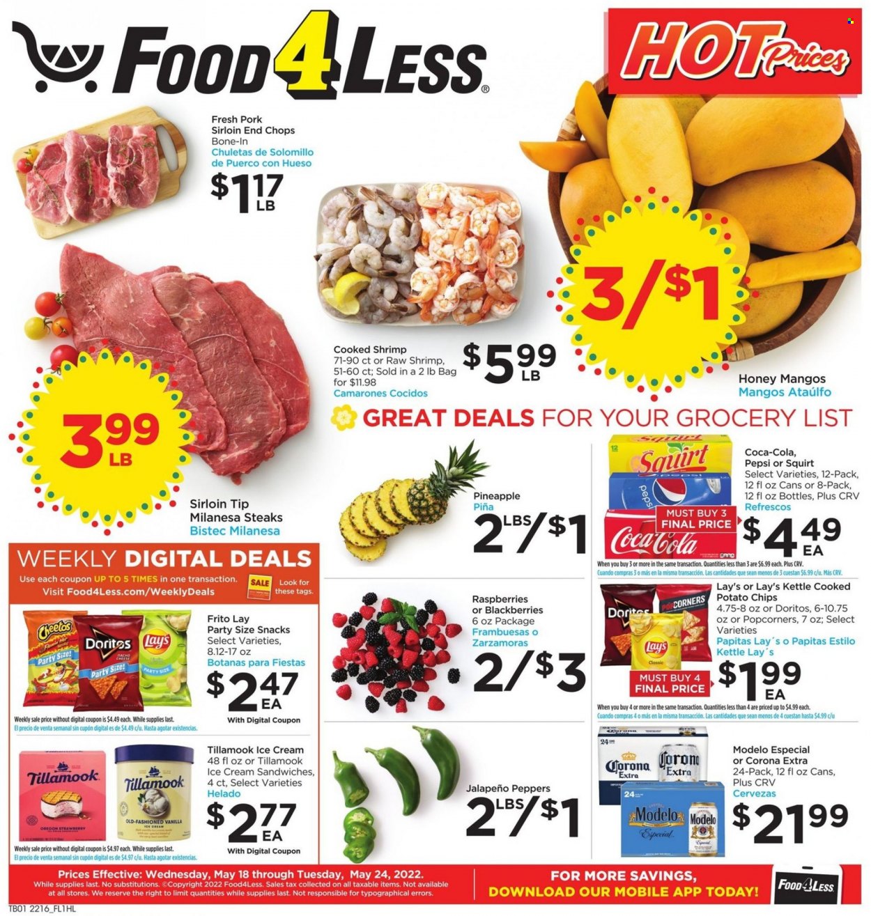 Food 4 Less ad - 05/18/2022 - 05/24/2022. Page 1