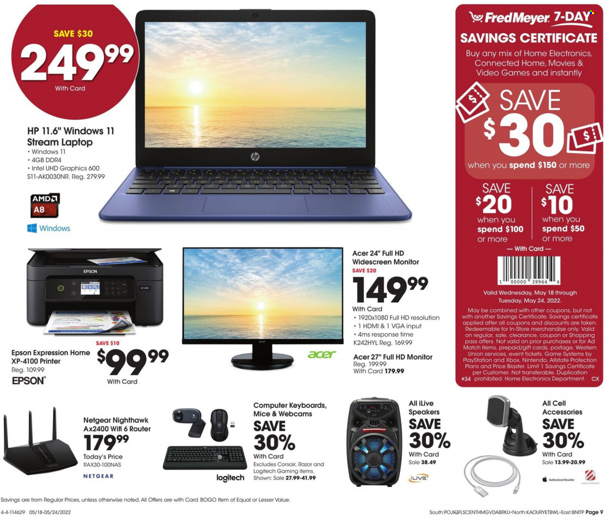 Fred Meyer ad - 05/18/2022 - 05/24/2022. Page 9