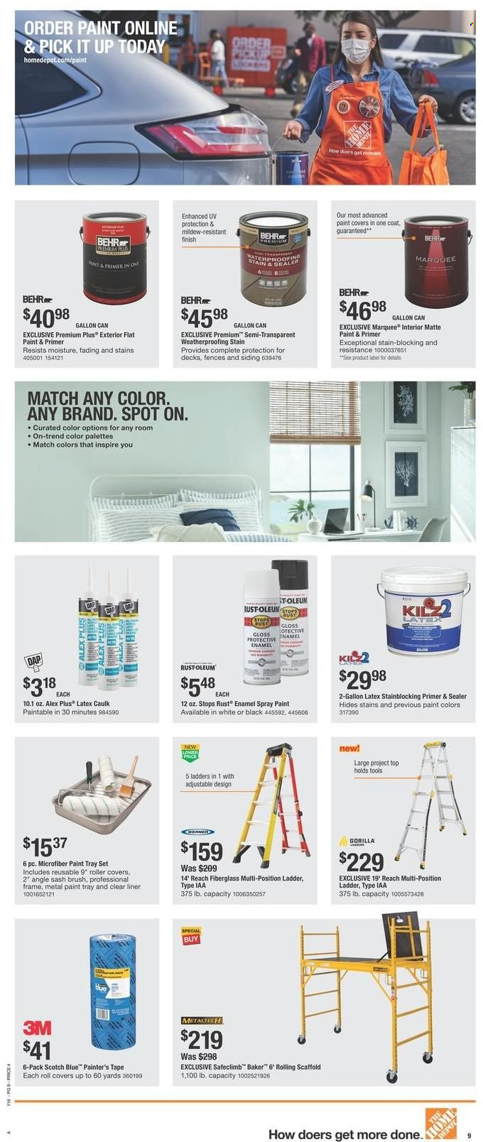 thumbnail - The Home Depot Flyer - 05/19/2022 - 05/30/2022 - Sales products - ladder, siding, spray paint, paint. Page 9.