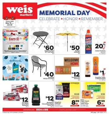 Weis Flyer - 05/19/2022 - 06/21/2022.