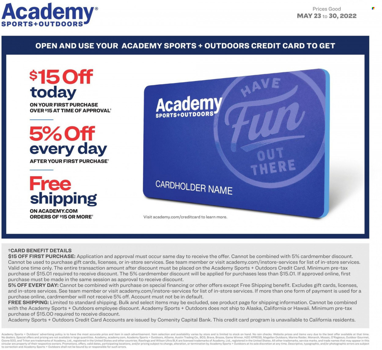 thumbnail - Academy Sports + Outdoors Flyer - 05/23/2022 - 05/30/2022 - Sales products - Magellan. Page 11.