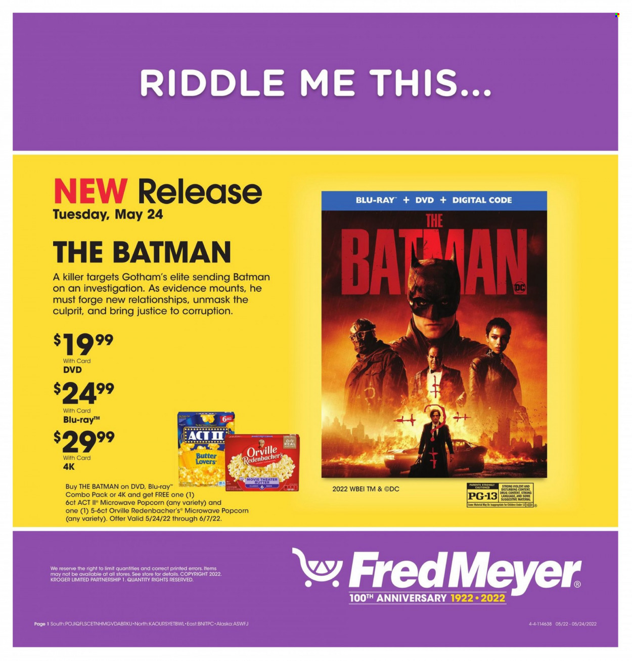 Fred Meyer ad - 05/22/2022 - 05/24/2022. Page 1