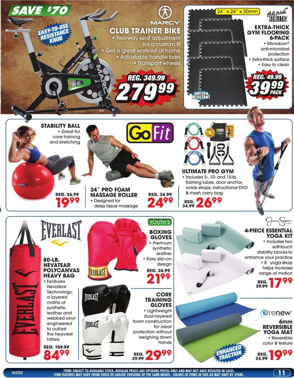 thumbnail - Big 5 Flyer - 05/22/2022 - 05/30/2022 - Sales products - slip-on shoes, Anchor, Everlast, carry bag, heavy bag, yoga mat, boxing bag gloves. Page 12.