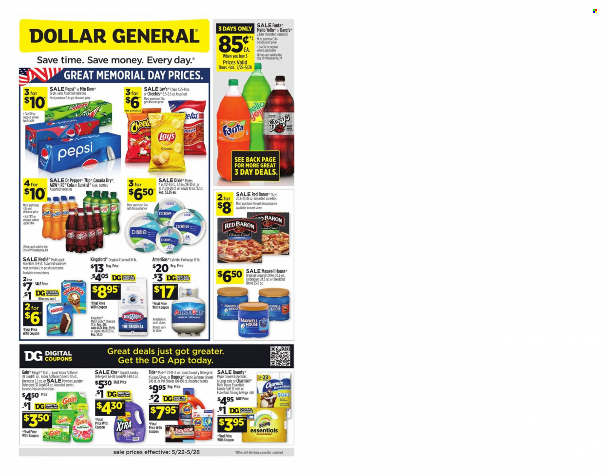 Dollar General ad - 05/22/2022 - 05/28/2022. Page 1