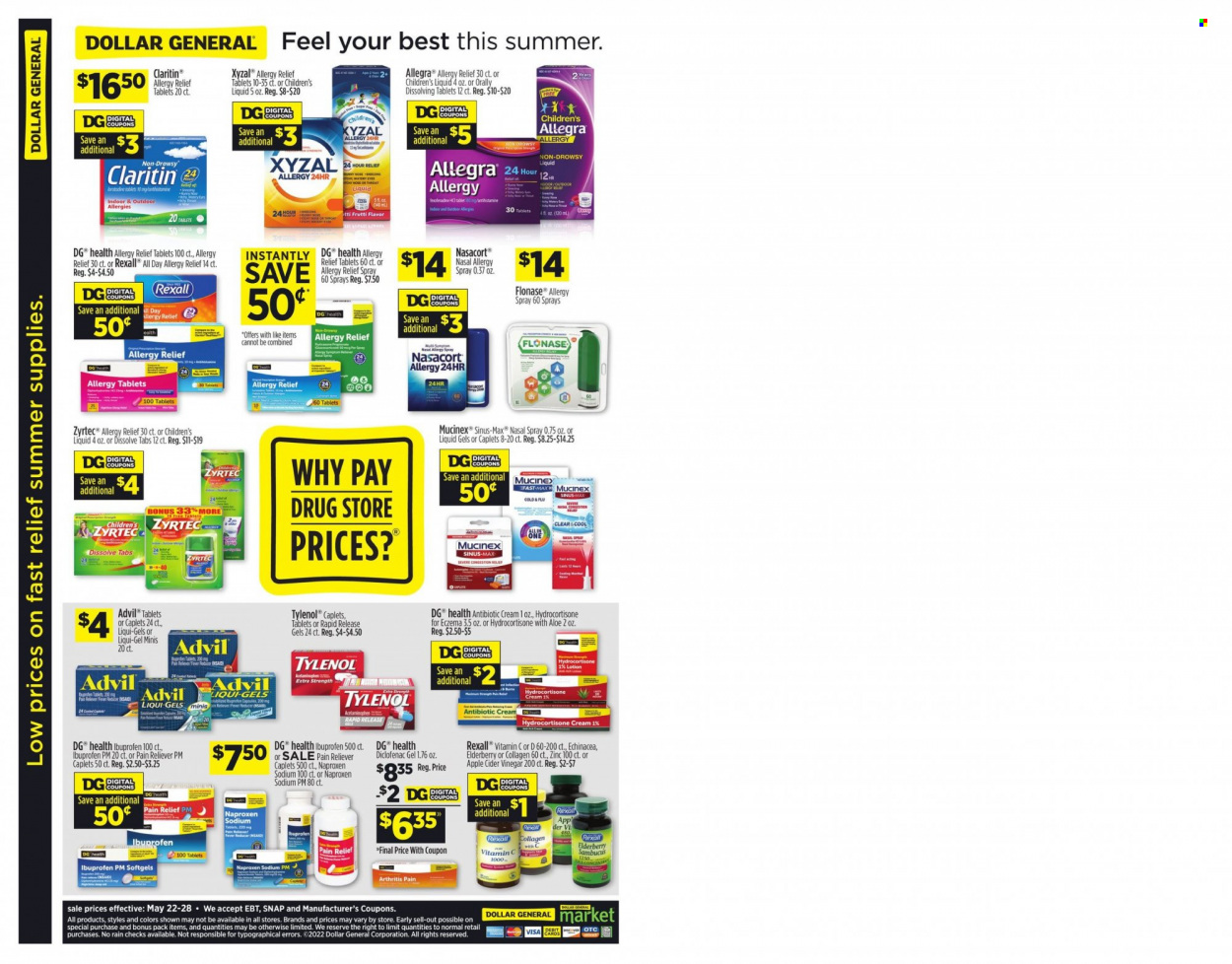 Dollar General ad - 05/22/2022 - 05/28/2022. Page 9