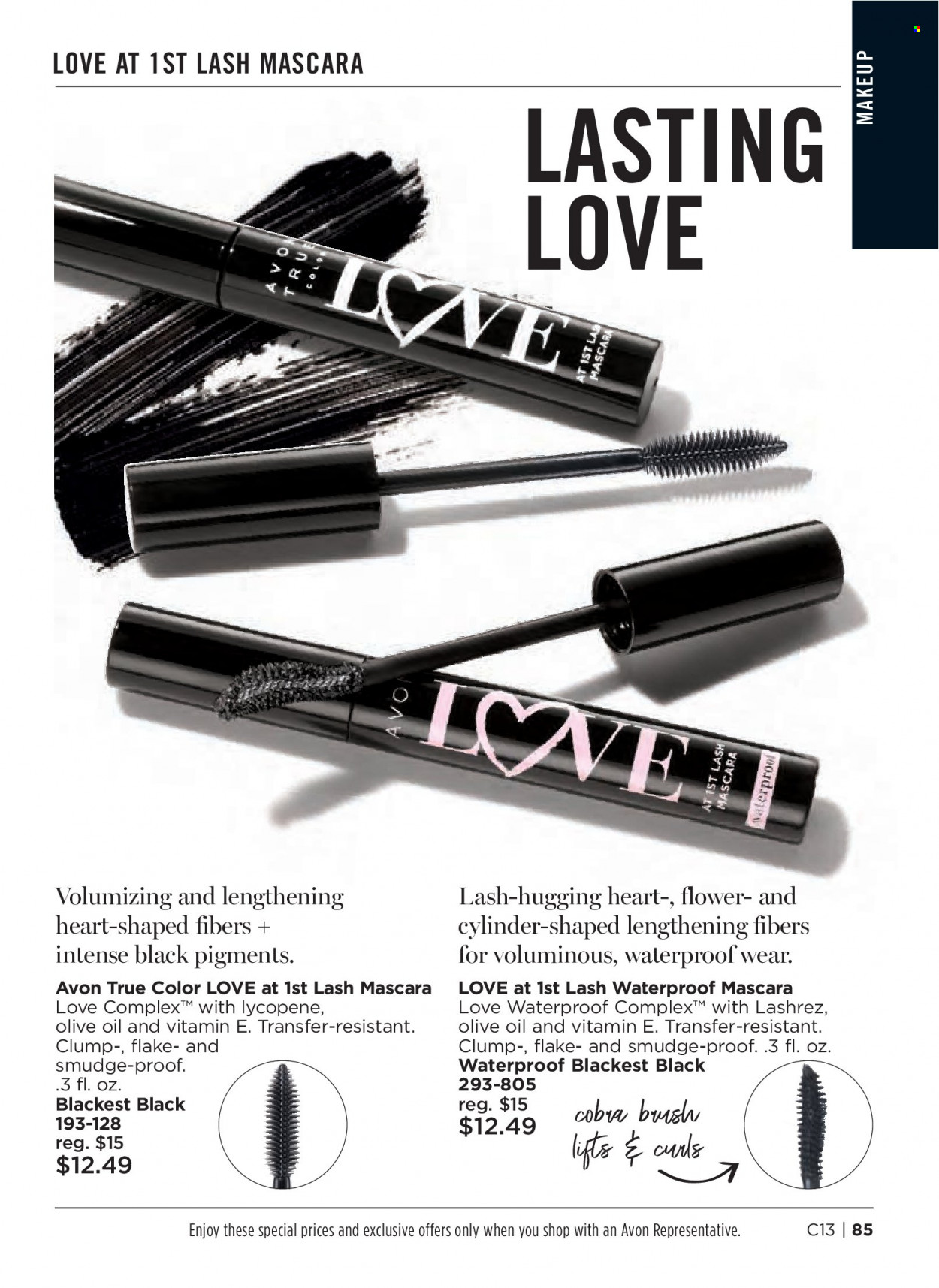 thumbnail - Avon Flyer - 05/25/2022 - 06/07/2022 - Sales products - Avon, True Color, mascara, waterproof mascara. Page 85.