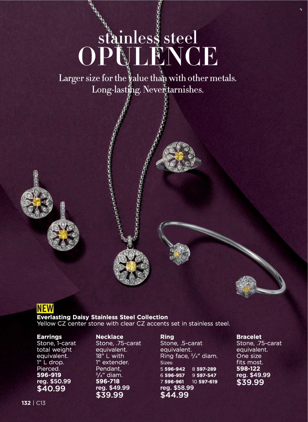 thumbnail - Avon Flyer - 05/25/2022 - 06/07/2022 - Sales products - bracelet, earrings, necklace, pendant. Page 132.