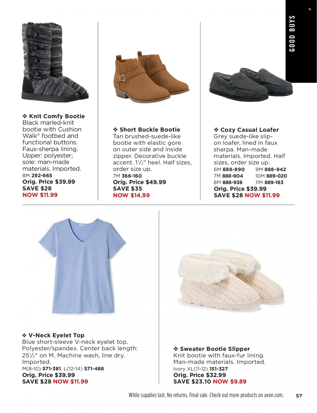 thumbnail - Avon Flyer - 05/25/2022 - 06/07/2022 - Sales products - slippers, Avon. Page 57.