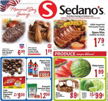 Sedano's Ad