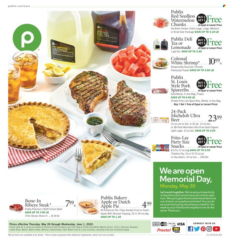 Publix ad - 05/26/2022 - 06/01/2022. Page 1