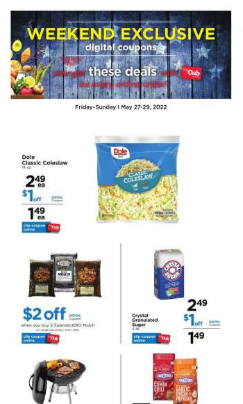 Cub Foods Flyer - 05/27/2022 - 05/29/2022.
