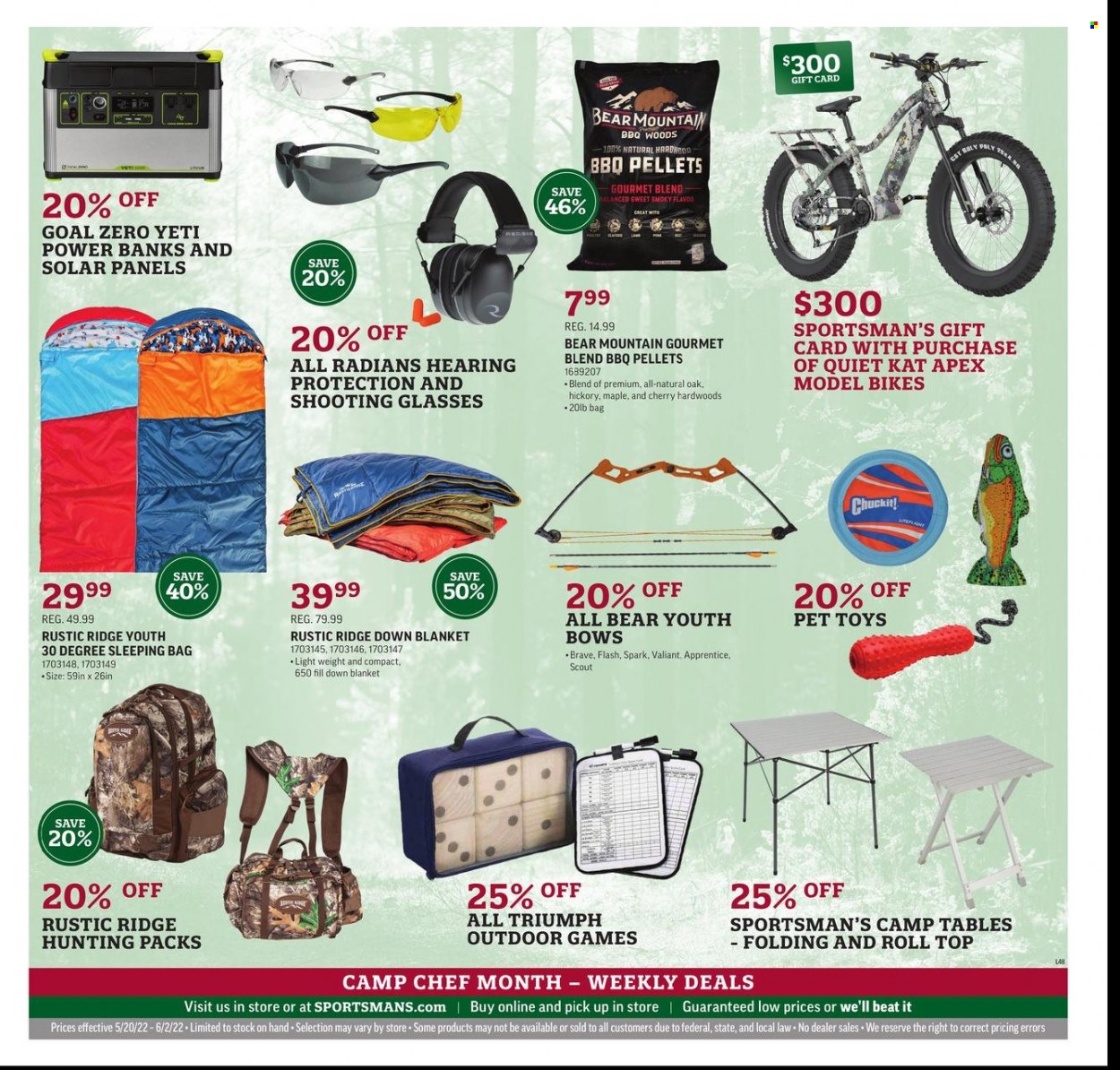 thumbnail - Sportsman's Warehouse Flyer - 05/20/2022 - 06/02/2022 - Sales products - sleeping bag. Page 12.