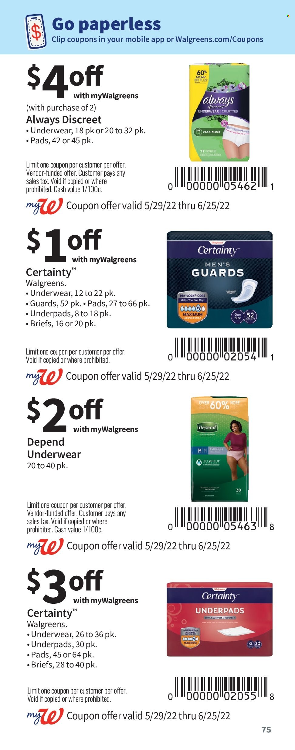 Walgreens ad - 05/29/2022 - 06/25/2022. Page 75