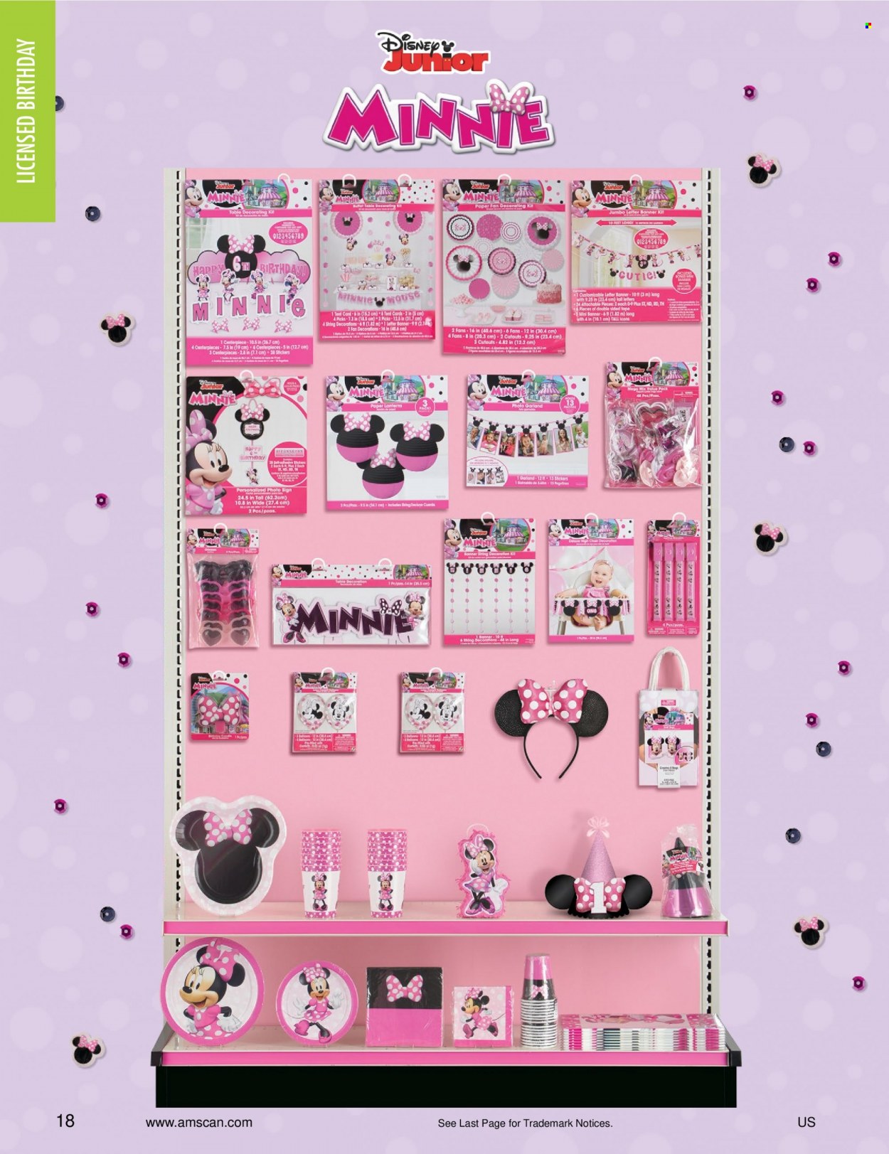 thumbnail - Amscan Flyer - Sales products - Disney, sticker, paper, Minnie Mouse, garland, mouse. Page 20.