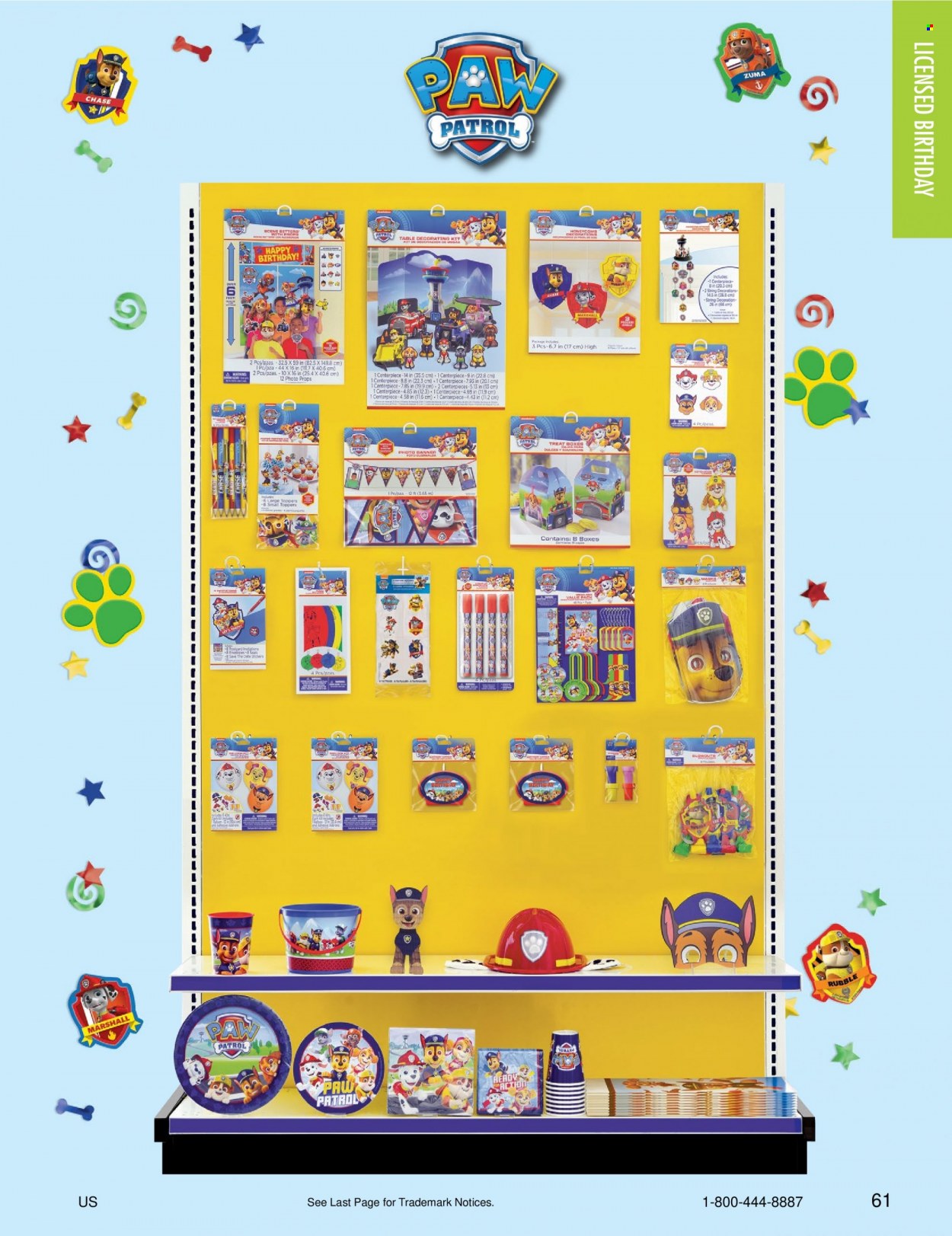 thumbnail - Amscan Flyer - Sales products - sticker, envelope, Paw Patrol. Page 63.