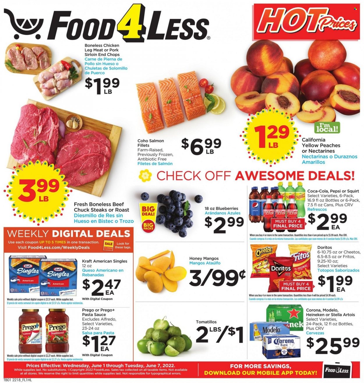 Food 4 Less ad - 06/01/2022 - 06/07/2022. Page 1