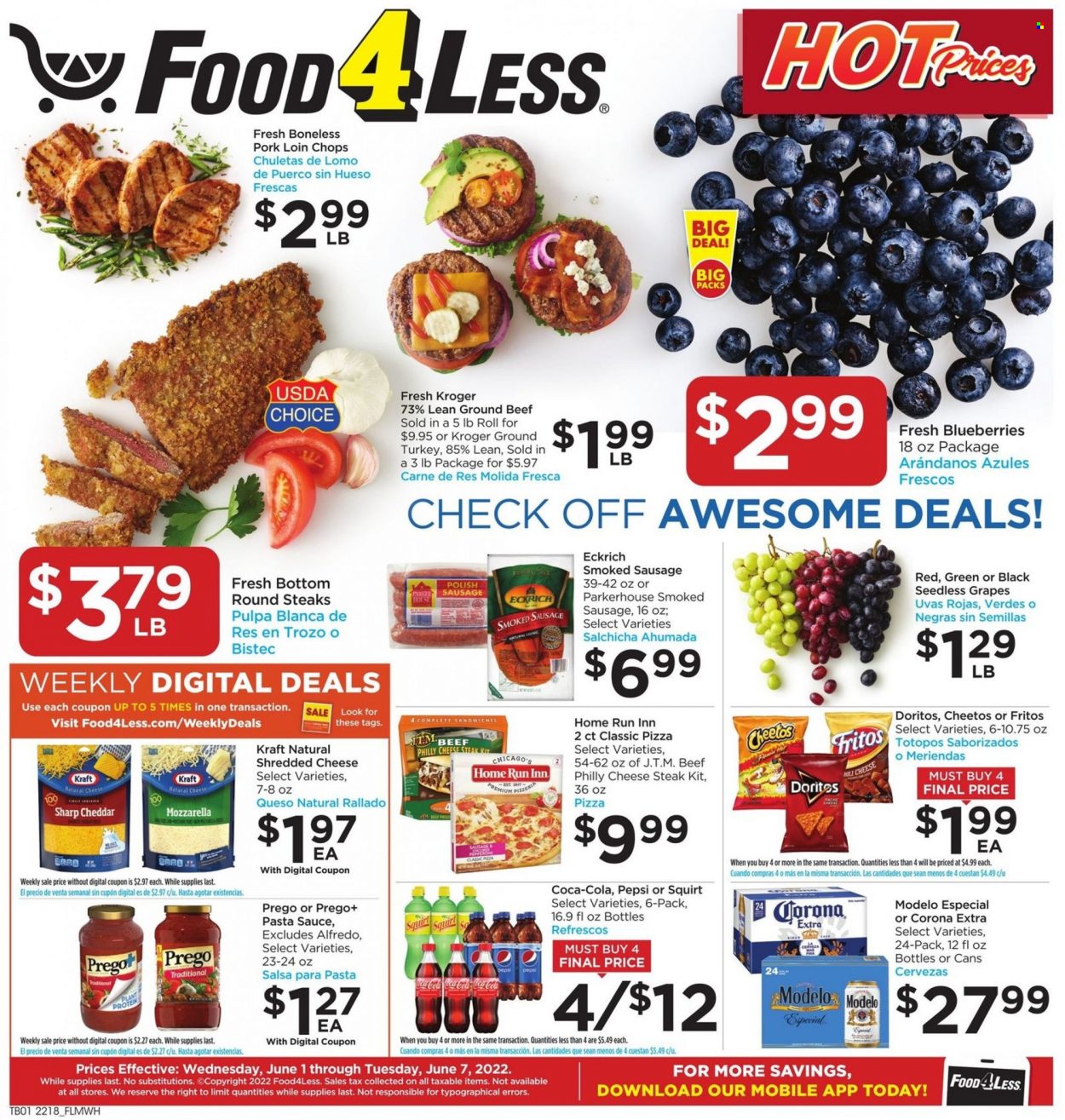 Food 4 Less ad - 06/01/2022 - 06/07/2022. Page 1