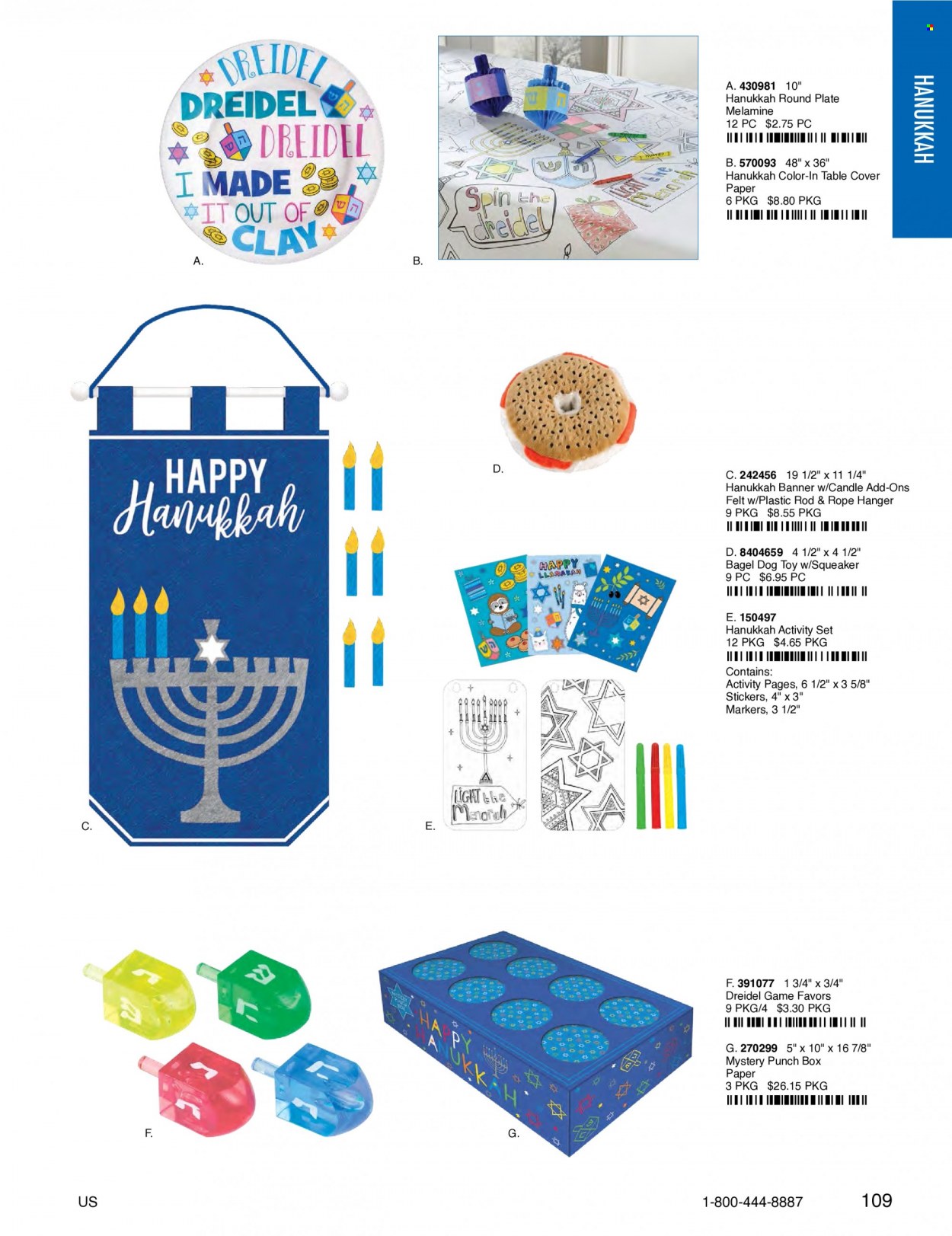 thumbnail - Amscan Flyer - Sales products - plate, sticker, paper, candle, toys. Page 111.