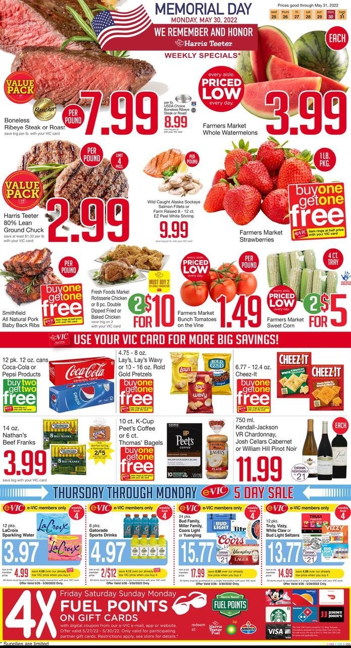 Harris Teeter ad - 05/25/2022 - 05/31/2022. Page 1