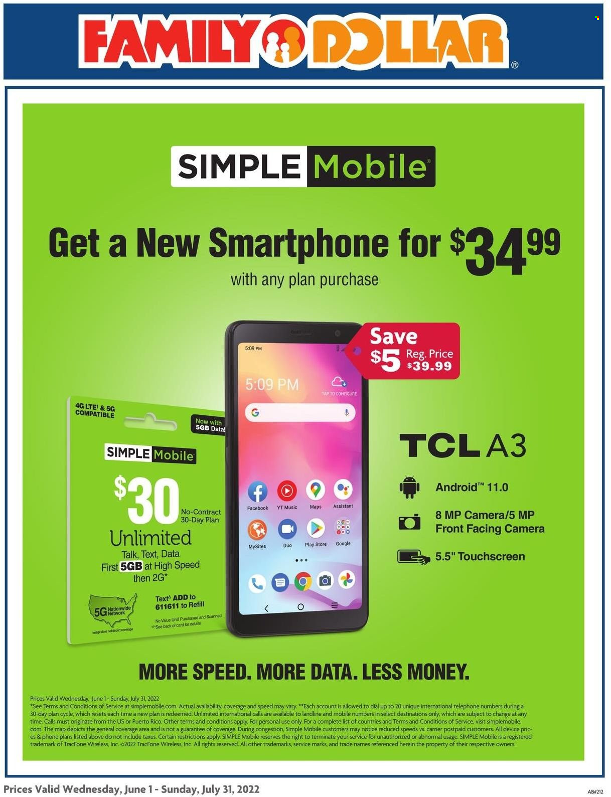 Family Dollar ad - 06/01/2022 - 07/31/2022. Page 1