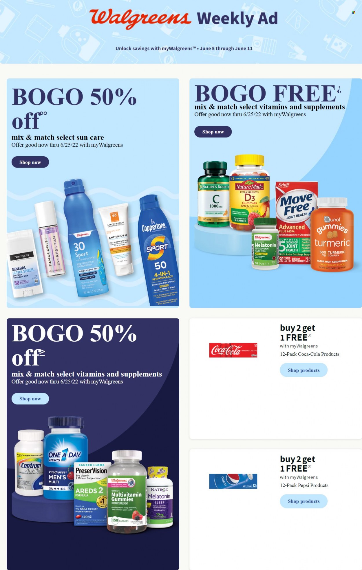Walgreens ad - 06/05/2022 - 06/11/2022. Page 1