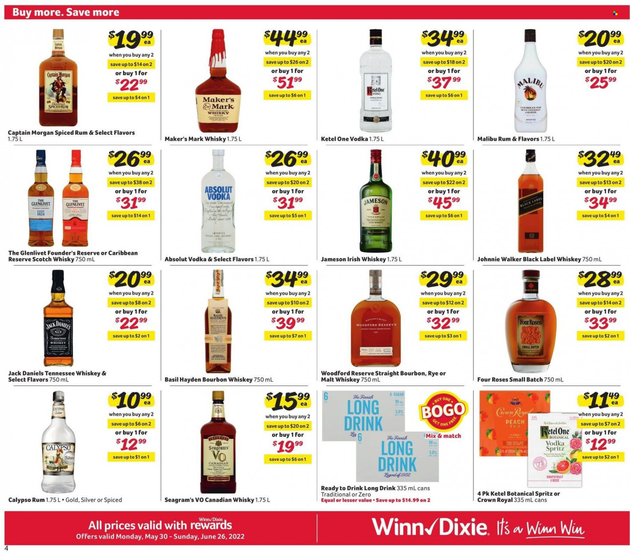 Winn Dixie ad - 05/30/2022 - 06/26/2022. Page 4