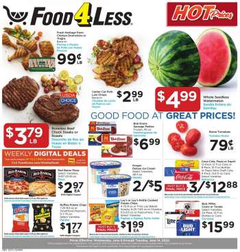 Food 4 Less Flyer - 06/08/2022 - 06/14/2022.