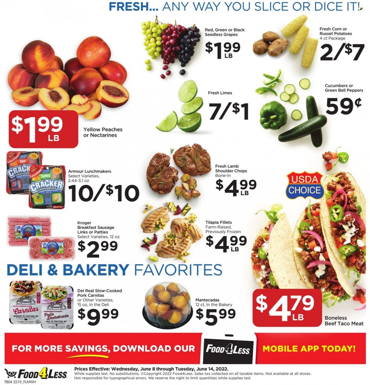 Food 4 Less ad - 06/08/2022 - 06/14/2022. Page 4