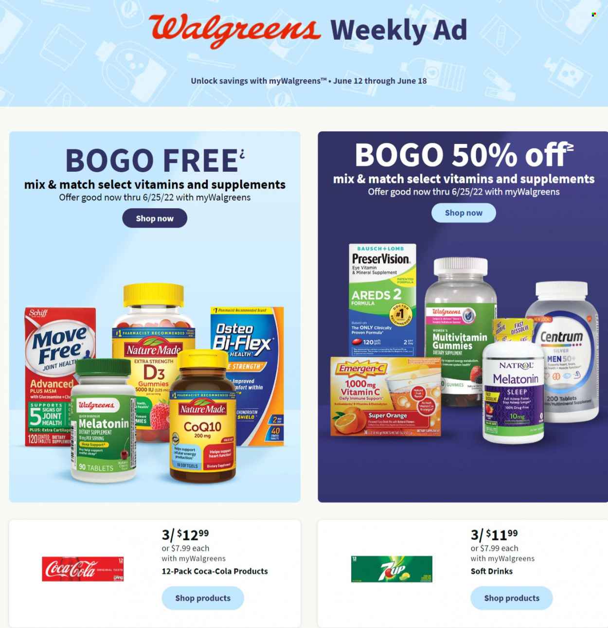 Walgreens ad - 06/12/2022 - 06/18/2022. Page 1