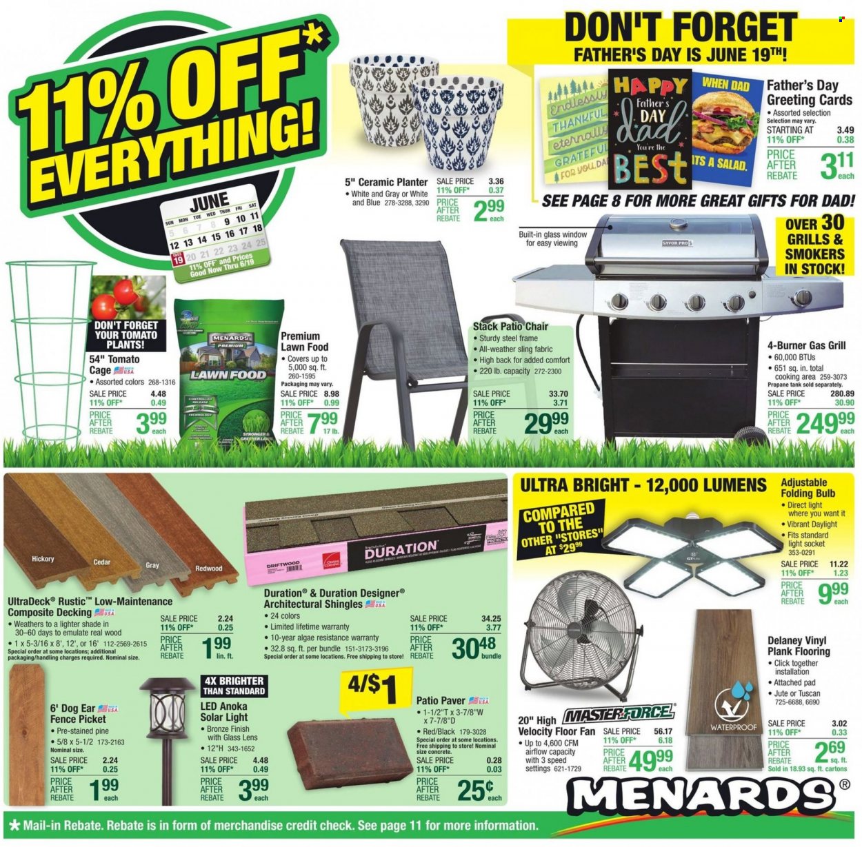 Menards ad - 06/08/2022 - 06/19/2022. Page 1