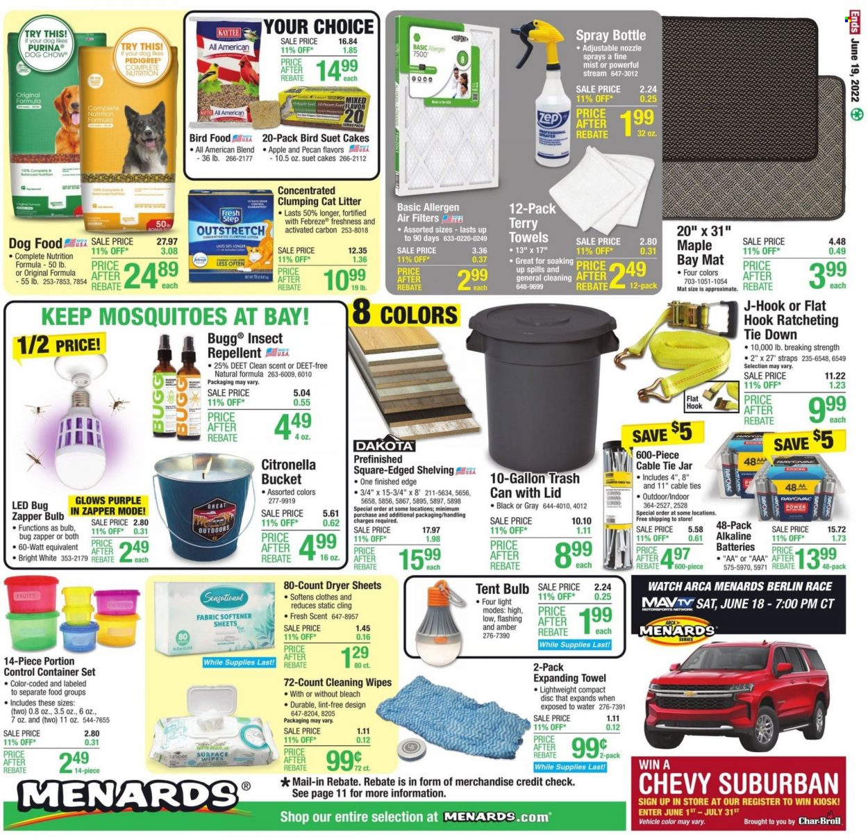 Menards ad - 06/08/2022 - 06/19/2022. Page 16