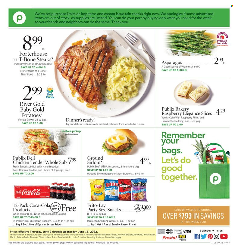 Publix ad - 06/09/2022 - 06/15/2022. Page 1