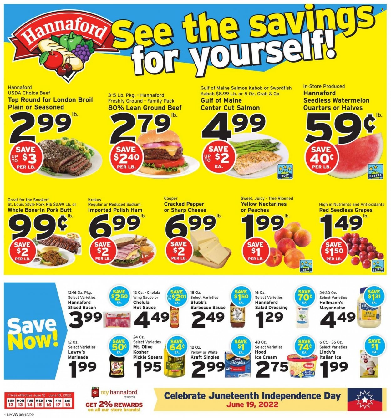 Hannaford ad - 06/12/2022 - 06/18/2022. Page 1