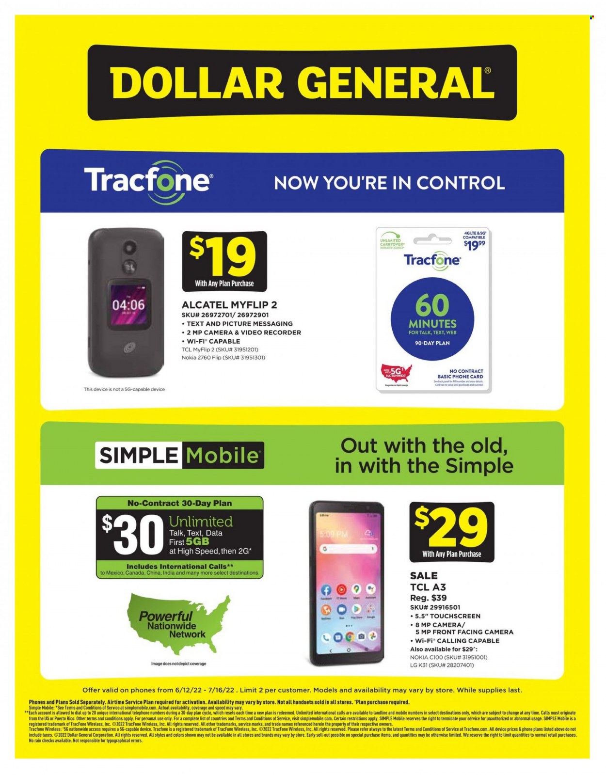 Dollar General ad - 06/12/2022 - 07/16/2022. Page 1